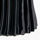 Devony Black Pleated Ceramic Table Lamp Base with Edward 35cm Natural Linen Cylinder Lampshade