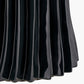 Devony Black Pleated Ceramic Table Lamp Base with Lino 35cm Cinnamon Self Lined Linen Cylinder Lampshade