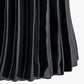 Devony Black Pleated Ceramic Table Lamp Base with Lino 35cm Grey Self Lined Linen Cylinder Lampshade