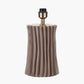 Devony Taupe Pleated Ceramic Table Lamp Base