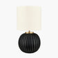 Ezekiel Black Terracotta Textured Ball Table Lamp