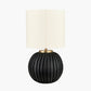 Ezekiel Black Terracotta Textured Ball Table Lamp