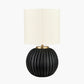 Ezekiel Black Terracotta Textured Ball Table Lamp