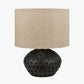 Dante Antique Black Mango Wood Table Lamp