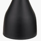 Llora Matt Black Metal Curved Table Lamp Base with Lars 35cm Cinnamon Ikat Patterned Cylinder Lampshade