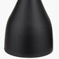Llora Matt Black Metal Curved Table Lamp Base with Lars 35cm Racing Green Ikat Patterned Cylinder Lampshade