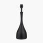 Llora Matt Black Metal Curved Table Lamp Base