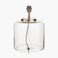 Josie Clear Glass and Antique Brass Metal Large Table Lamp Base