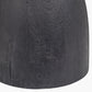 Corella Black Mango Wood Curved Table Lamp Base with Izara 40cm Lilac Ikat Patterned Mushroom Pleat Tapered Lampshade