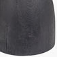 Corella Black Mango Wood Curved Table Lamp Base with Floressa 40cm Red Floral Patterned Mushroom Pleat Tapered Lamp Shade