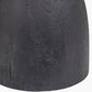 Corella Black Mango Wood Curved Table Lamp Base with Lino 40cm Black Self Lined Linen Cylinder Lampshade