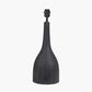 Corella Black Mango Wood Curved Table Lamp Base