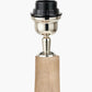 Corella Natural Mango Wood Curved Table Lamp Base