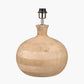 Kiah Natural Mango Wood Round Table Lamp Base