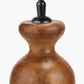 Nyari Brown Oiled Finish Mango Wood 3 Ball Design Table Lamp Base with Edward 40cm Natural Linen Cylinder Lampshade