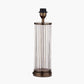 Ciara Clear Glass and Antique Bronze Metal Table Lamp Base
