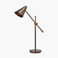 Emiliano Antique Bronze and Antique Brass Adjustable Task Table Lamp