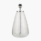 Elysia Bubble Glass and Silver Metal Table Lamp Base