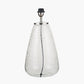 Elysia Bubble Glass and Silver Metal Table Lamp Base