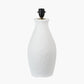 Eirene White Textured Stoneware Table Lamp Base
