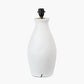 Eirene White Textured Stoneware Table Lamp Base