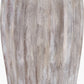 Ambrosia Natural Grooved Stoneware Table Lamp Base with Lys 35cm White Self Lined Linen Tapered Lampshade