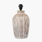 Ambrosia Natural Grooved Stoneware Table Lamp Base