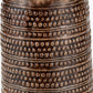 Theano Dot Design Brown Glaze Tall Table Lamp Base with Milos 35cm Pistachio Green Linen Tapered Lampshade
