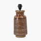 Theano Dot Design Brown Glaze Tall Table Lamp Base