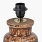 Theano Dot Design Brown Glaze Tall Table Lamp Base