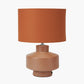 Elure Cinnamon Crackle Effect Table Lamp