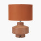 Elure Cinnamon Crackle Effect Table Lamp