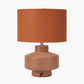 Elure Cinnamon Crackle Effect Table Lamp