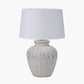 Kalli White and Grey Flecked Ceramic Table Lamp