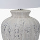 Kalli White and Grey Flecked Ceramic Table Lamp