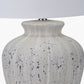 Kalli White and Grey Flecked Ceramic Table Lamp