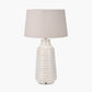 Nya Warm White Scratch Effect Ceramic Table Lamp