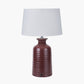 Helka Mulberry Reactive Glaze Table Lamp