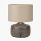 Kai Earth Coloured Textured Ceramic Table Lamp