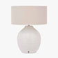 Linnea White Grooved Ceramic Table Lamp
