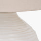 Linnea White Grooved Ceramic Table Lamp