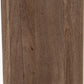 Inaya Natural Tapered Large Wood Table Lamp Base with Izara 40cm Cinnamon Ikat Patterned Mushroom Pleat Tapered Lampshade