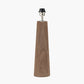 Esha Natural Conical Wood Table Lamp Base