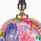 Matisse Multi Colour Ceramic Urn Table Lamp Base with Harry 40cm Black Cotton Mix Cylinder Lampshade