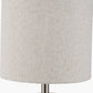Bonham Natural Wood Veneer and Silver Metal Table Lamp