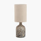 Palmino Brown Organic Glass Bottle Table Lamp
