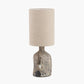 Palmino Brown Organic Glass Bottle Table Lamp