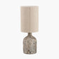 Palmino Brown Organic Glass Bottle Table Lamp