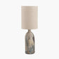 Palmino Brown Tall Organic Glass Bottle Table Lamp