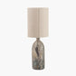 Palmino Brown Tall Organic Glass Bottle Table Lamp